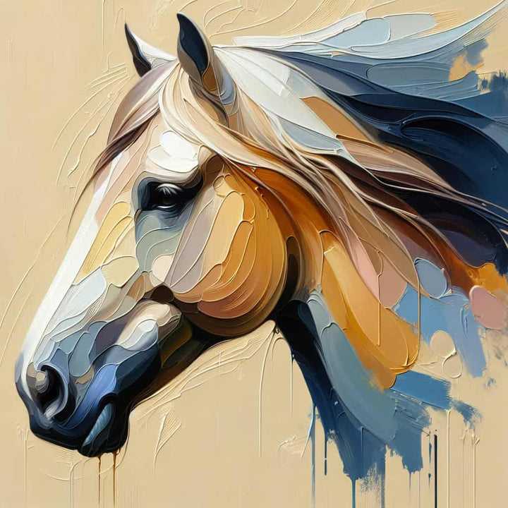 Abstract horse head illustration (Gladiator Equine horse injuries)